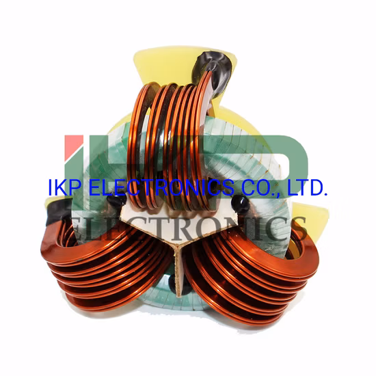 Customized 3 or 4 Phase Flat Wire Vertical Winding High Current Choke Coils for New Energy